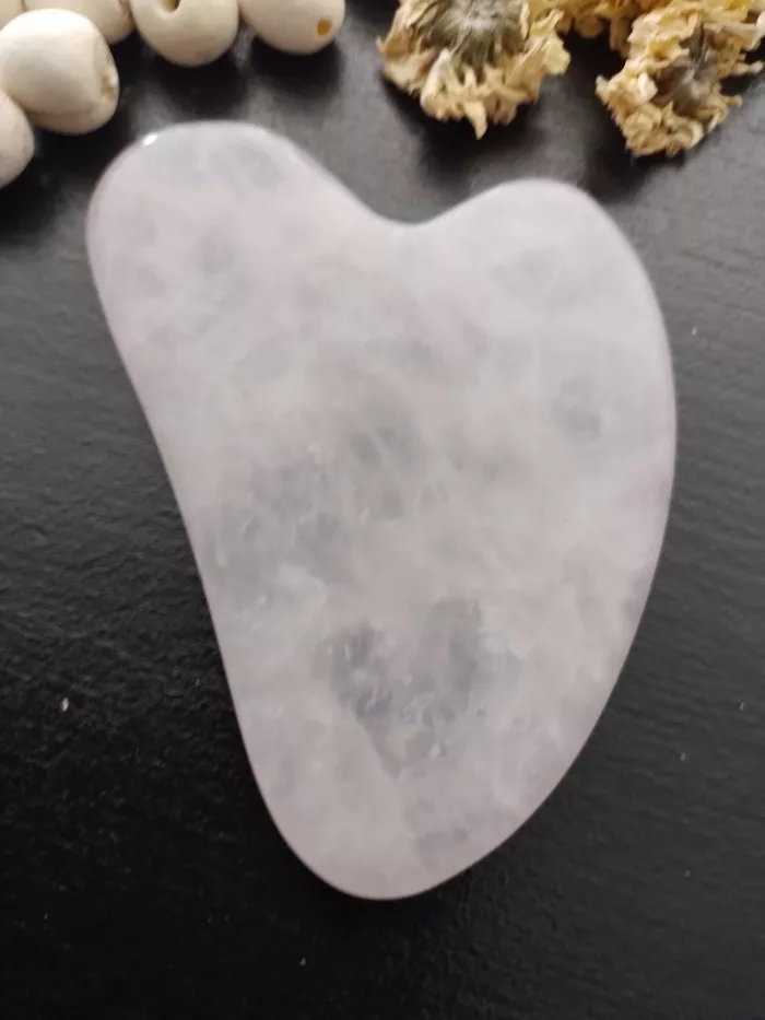 Gua sha en quartz rose-刮痧-(guā shā). – Image 2