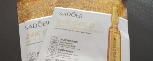 Masque visage 24K, hydratant, raffermissant