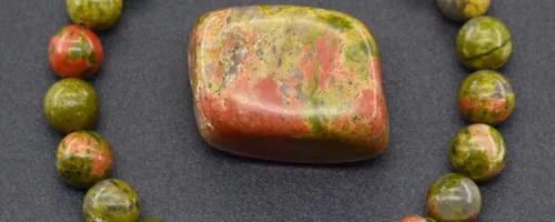 Bracelet en unakite – Équilibre et Circulation | Lithothérapie et MTC