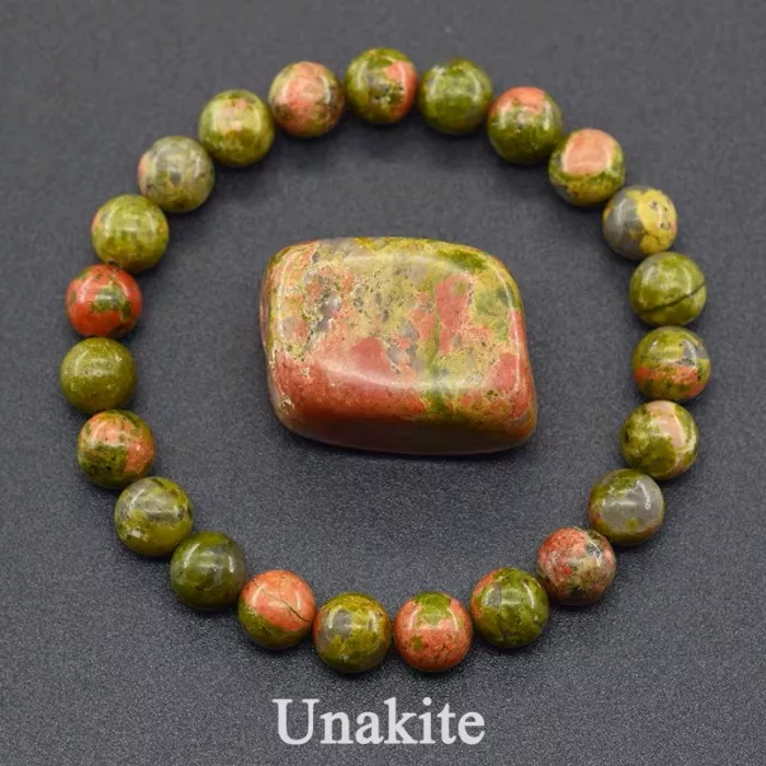 bracelet pierre unakite