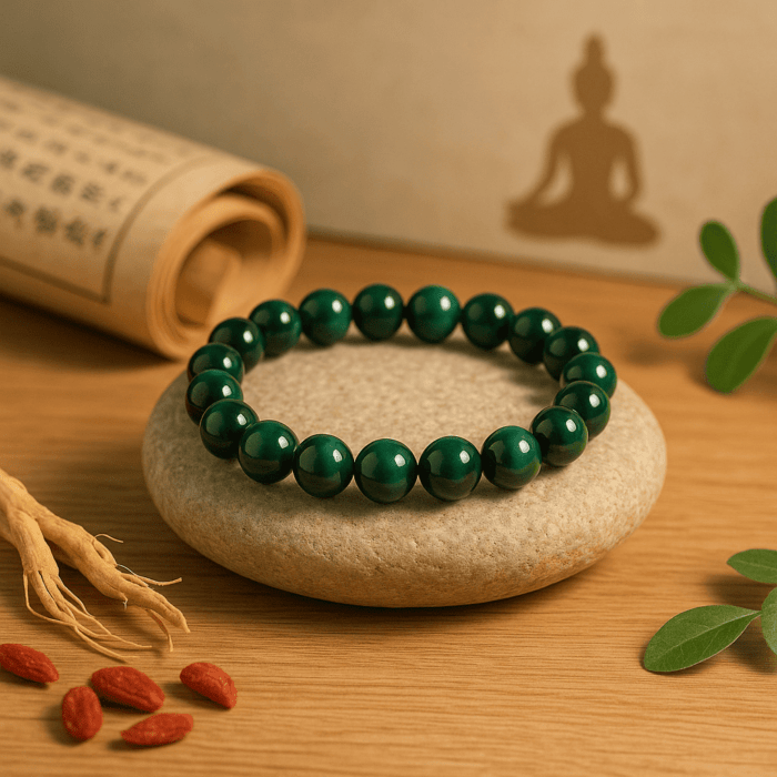 bracelet oeil tigre vert