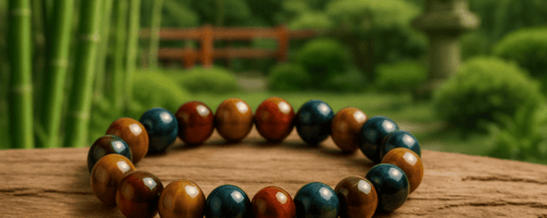 Bracelet Tricolore en Œil de Tigre – Protection, Ancrage & Clarté mentale