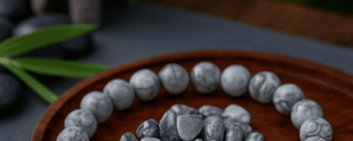 Bracelet en Jaspe Map Stone – Pierre d’Ancrage & Stabilité Émotionnelle