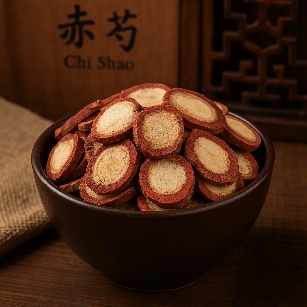 Racine de pivoine rouge Chi Shao, plante MTC pour la circulation du sang