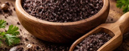 Sel Noir ( Kala Namak ) – Un sel naturel pur aux propriétés digestives uniques